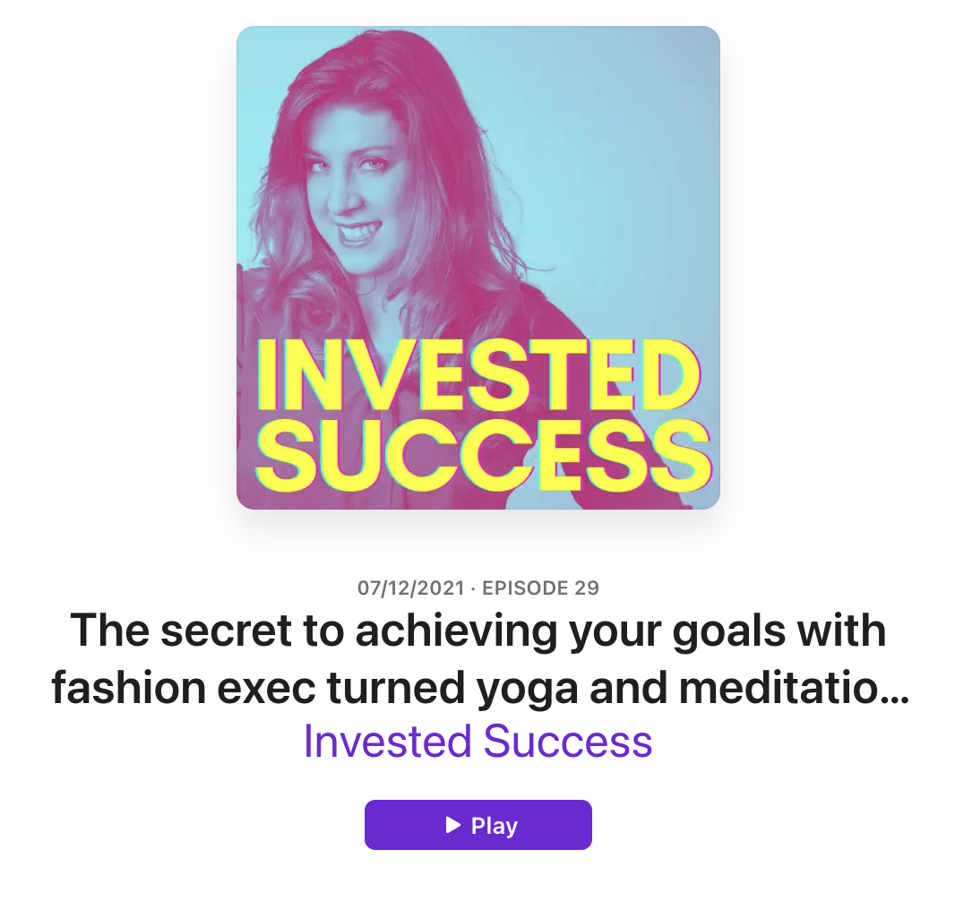 Cover image of the Invested Success Podcast with guest Anne V Muhlethaler 